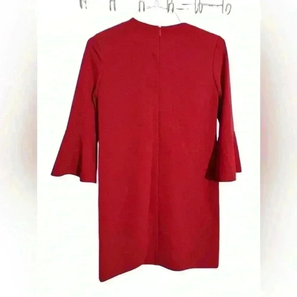 - Tibi - Crepe Bell-Sleeve Dress - Size 0 d17 - Picture 5 of 6